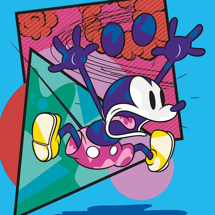 WDC101135 Mickey Mouse Pop Shock Canvas Print a.jpg