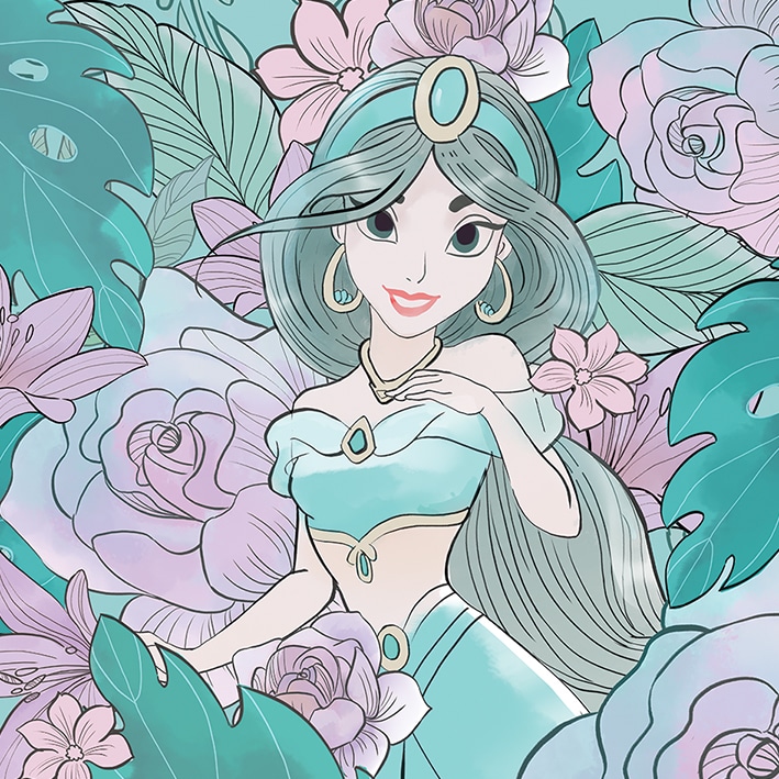 WDC101234 Aladdin Floral Jasmine Canvas Print.jpg