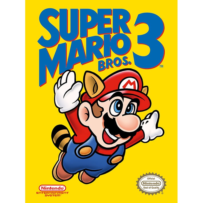 WDC90680 Super Mario Bros. 3 NES Cover Canvas Print a.jpg