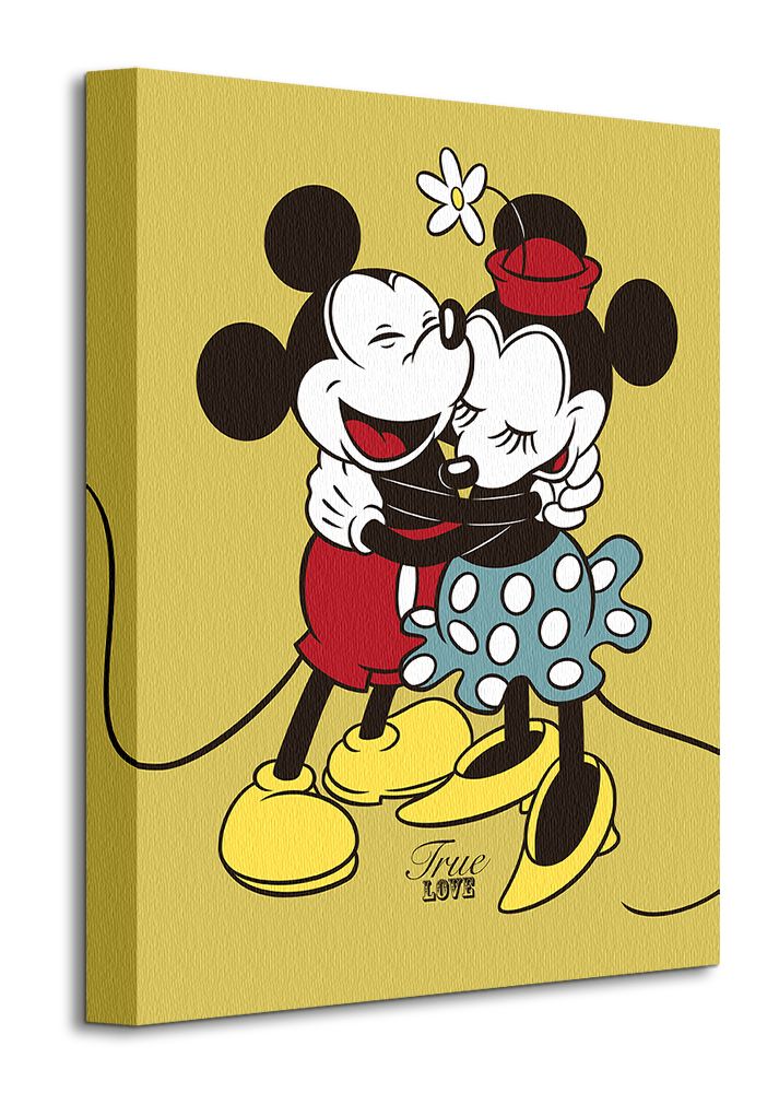 WDC92285 Mickey Minnie Mouse True Love Canvas Print b.jpg