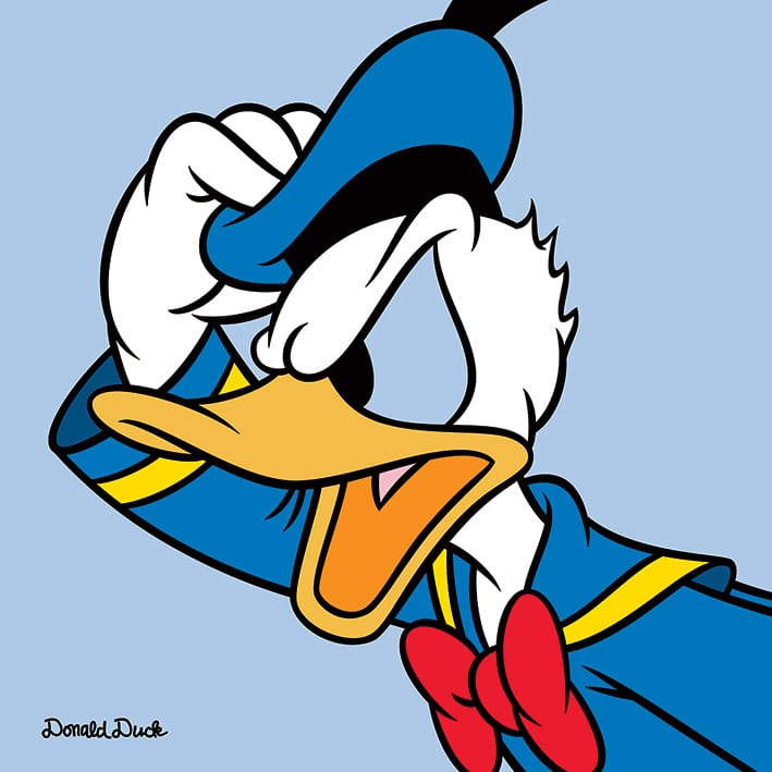 WDC95193 Donald Duck Blue Canvas Print a.jpg