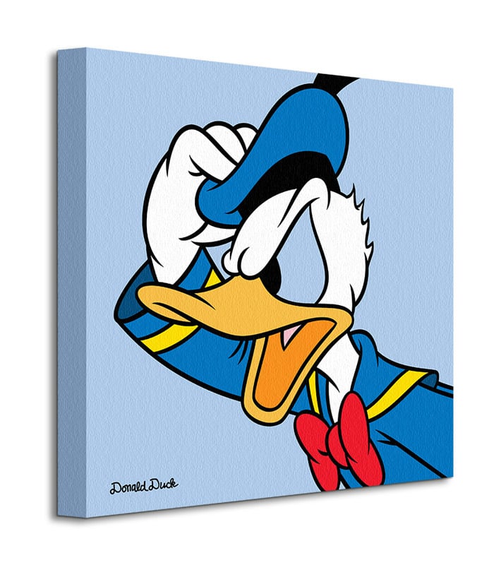WDC95193 Donald Duck Blue Canvas Print b.jpg