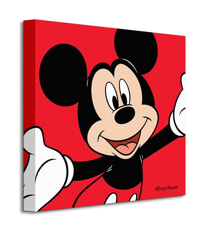 WDC95195 Mickey Mouse Red Canvas Print b.jpg