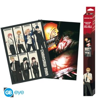 GBYDCO633 Chainsaw Man Devil Hunters Set of 2 Chibi Poster a