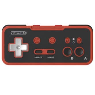 NES Handkontroll Retro bit Trådlös Origin8 med 2st Mottagare GB Red Black a