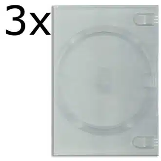 GR Fodral Standard för 1 DVD Skiva Clear 3 pack a
